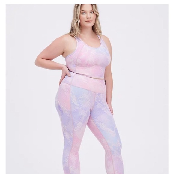 Torrid Mermaid Skin active legging purple shine 5X - Picture 2 of 7